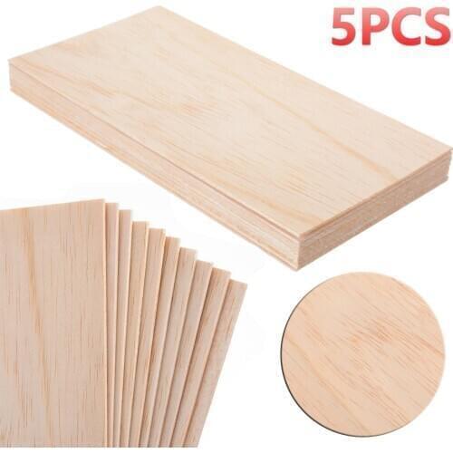 5 pieces/pack 1 pack 100x200x1mm model wooden light board, used for DIY house, ship, airplane, ship model toy craft material
