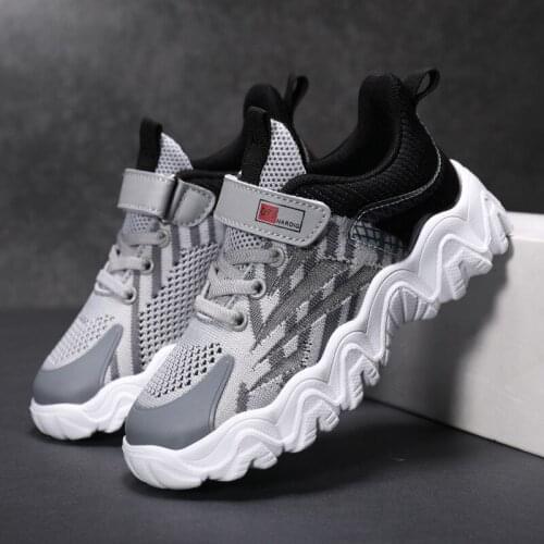 Childrens Sports Shoes New Summer Autumn Childrens Flat Casual Breathable Fashion Trend Baby Sports Light Print Running Shoes