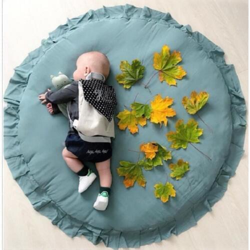 Baby Play Mat Children Kids Foldable Crawling Carpet Room Floor Rug Soft Cotton Sleeping Game Pad Blanket Decor Photo Props