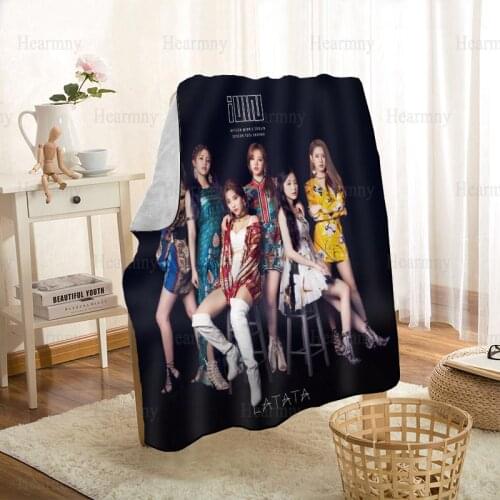 HEARMNY G-IDLE Kpop Girl Blanket Super Soft Warm Microfiber Fabric Blanket For Couch Throw Travel Adult Blanket 0512