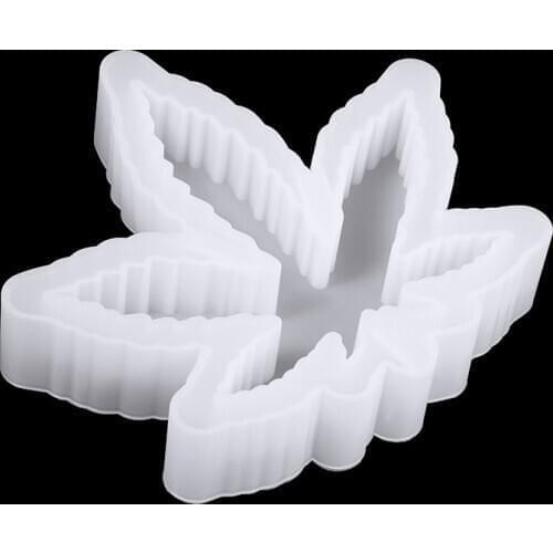 Maple Leaf Crystal Drop Gel Mould Leaf Shaped Ashtray Silicone Mold UV Resin Casting Epoxy Craft Silica Gel Clay Mold Supplies