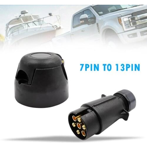 Mayitr 1set 7 Pin Car Towing Electrics Plug Socket 12N Type For Caravan Trailer Truck Lights Tool Parts