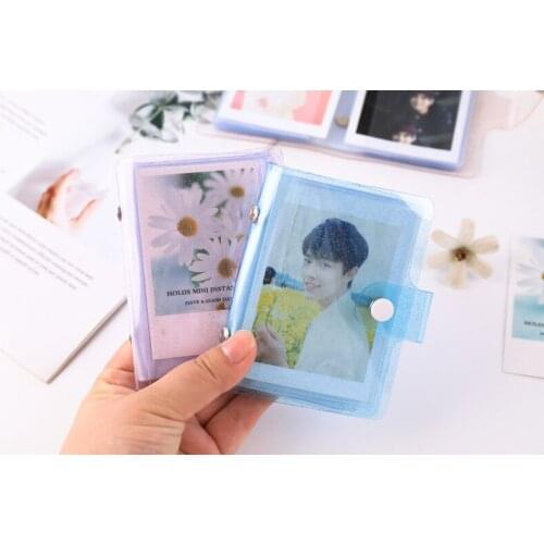Photo Decor Transparent Mini Sequin Mini Album 3Inch Photo Album Photocard Binder Instax Album Book Diary Scrapbook For Photos