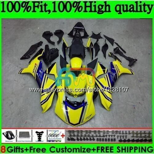 OEM Injection For YAMAHA YZF Light yellow R1 1000 YZFR1 15 16 17 129BS.4 YZF-1000 YZF R 1 YZF1000 YZF-R1 2015 2016 2017 Fairing