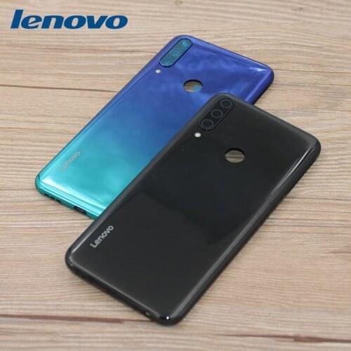Original Lenovo K10 Plus Back Battery Cover Door Housing Case Rear Parts With Camera Glass + Logo