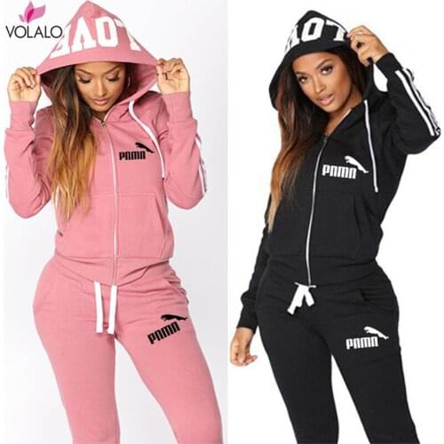 2020 Casual Tracksuit Women 2 Piece Set Female Hooded Sweatshirt And Pants Sportwear Suit Zipper Hoodies Clothes Ropa De Mujer