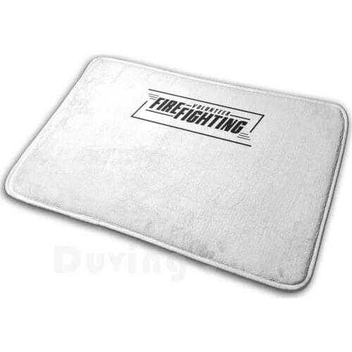 Volunteer Fire Brigade Fire Fighter Firefighter Carpet Mat Rug Cushion Soft Association Firefighter Volunteer Fire