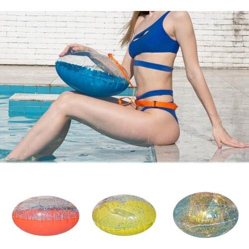 Practical PVC swimming buoy double clothing anti-drowning swimming buoy orange eye-catching, safe and universal