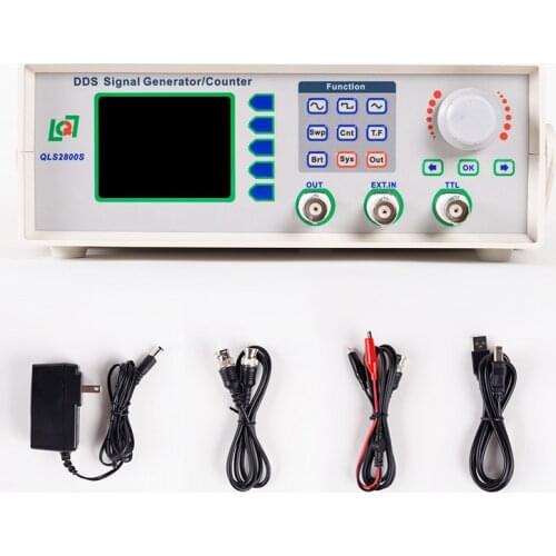 QLS2800 2MHz 5MHz DDS function signal generator signal source frequency counter pulse generator with communication