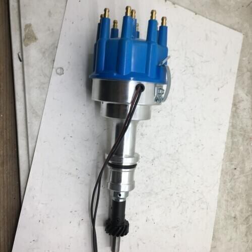 SherryBerg new HI-PERFORMANCE BLUE cap complete distributor fit for FORD 351W Windsor PRO-BILLET Distributor 8 cylinders