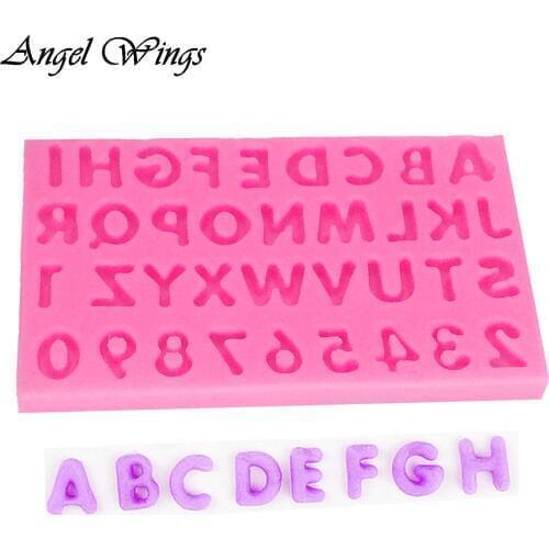 Alphabet DIY letter number Silicone mold for cake decorating chocolate Resin Molds Fondant Sugar Craft Molds DIY Cake F1399