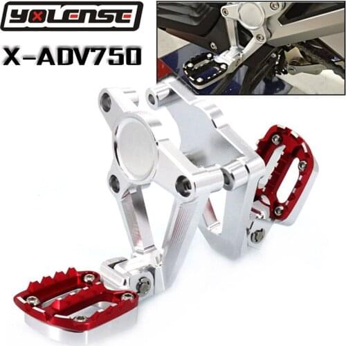 For HONDA X-ADV750 XADV X-ADV 750 XADV750 2017 2018 Motorcycle Folding Rear Foot Pegs Footrest Passenger Rear foot Set