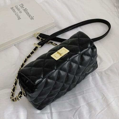 Diamond Lattice Messenger Bags Sac Square Women Leather Shoulder Bag Luxury Designer Female Crossbody Bag Brand Handbags Fashion