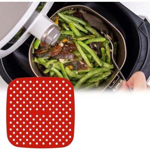 Air Fryers Liner Heat Resistant Non-stick Silicone Reusable Safe Airfryer Mats for Home