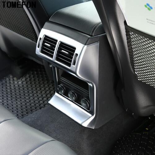 1piece For Jaguar F-Pace X761 2016 2017 ABS Chrome Armrest Box Rear Air Condition Vent Cover Trim