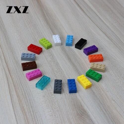 100pcs/lot Brick 2x4 DIY Enlighten Building Block bricks Compatible With Model 3001 Bulk MOC Sets Car Accessories Build Blocks