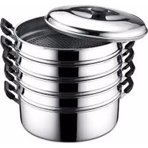 Alkoy Steamer Pot 6pcs Ravioli Dumpling Set 5 Layers Boiler and Steamer