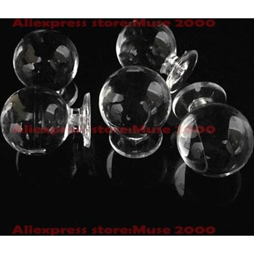 Arcylic door handle smooth ball show exhibition glue use cabinet cupboard jewel advertise plastic transparent clear latch Drawer