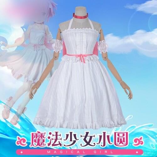 Anime Puella Magi Madoka Magica Kaname Madoka Rabbit Cute Lolita Dress Daily Outfit Cosplay Costume Women Halloween FreeShipping