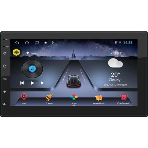 7784AD Double DIN Car Radio Android 10.1 Quad Core 1GB+16GB Multimedia Video Player 2 DIN GPS WiFi AUX Auto Stereo