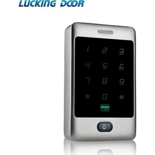 Standalone Access Control System RFID Keypad Metal Touch Waterproof IP65 Door Lock Security System
