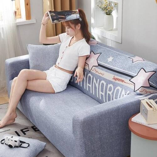 Elastic Sofa Covers for Living Room L Shape Sofa Need Buy 2 Pieces Sofa Cover Stretch Corner Couch Cover Slipcovers 1/2/3/4 Seat
