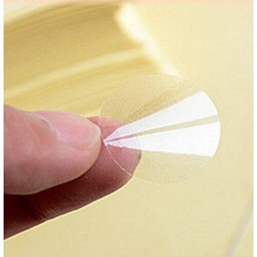 Diameter 2.5cm Waterproof Circle Transparent Multifunction Adhesive Stickers Gift Party Packing Round PVC Clear Seal Label DHL