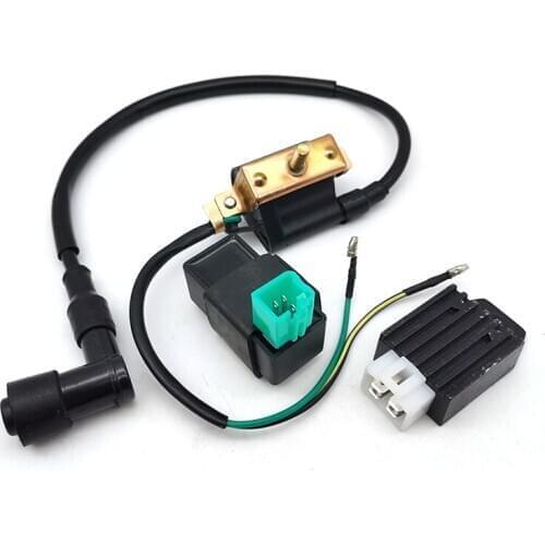 Dirt Pit Bike ATV Ignition Coil CDI Unit Rectifier Regulator 110cc 125cc 140cc
