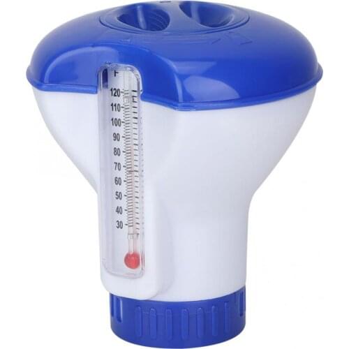 5 Inch Floating Chemical Chlorine Dispenser With Thermometer Swimming Pool Cleaning Accessories Automatic Applicator Pump