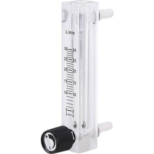 Multicolor Acrylic 3-30LPM LZQ-7 Oxygen Air Gas Flowmeter with Control Valv-e for Oxygen Adjustable
