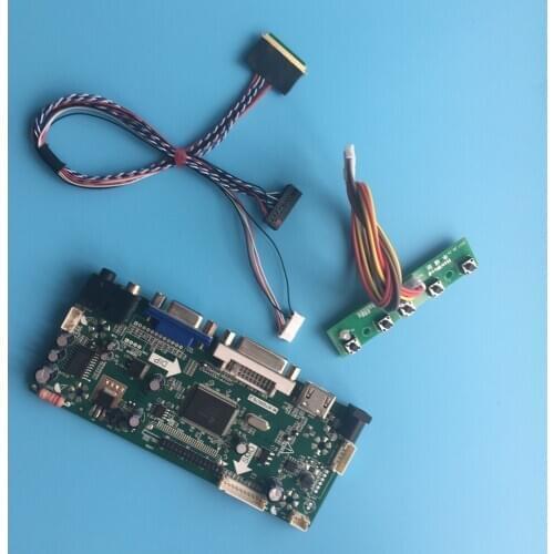Kit for B140RW02 V2 HDMI LCD Controller board VGA DVI Panel Screen LED DIY LVDS 40pin Monitor M.N68676 14" 1600X900