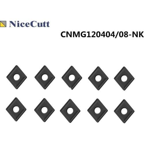 Nicecutt Carbide Turning Insert 10pcs CNMG120404/08 Processing Castiron CNC Lathe Tools Holder Machine Milling Blade инструменты