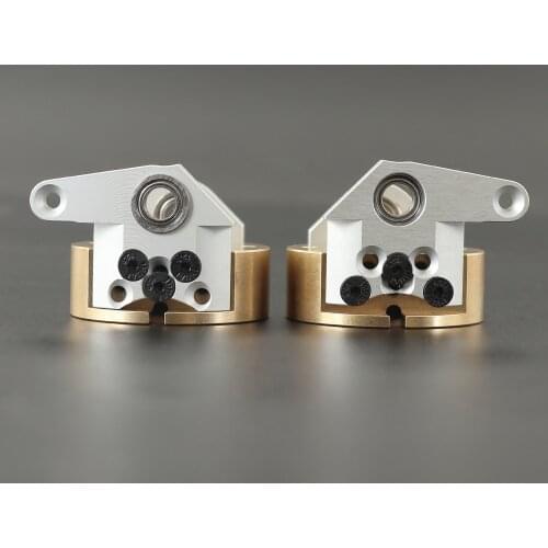 Upgrade Brass Steering Cup C Seat Internal Front Wheel Weights for 1/10 RC Crawler Car Axial Wraith 90018