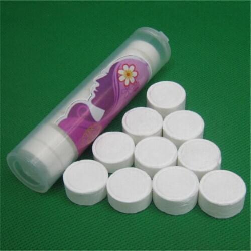 10pcs Disposable Towel Compressed Washcloth Travel Compact Paper With Cases