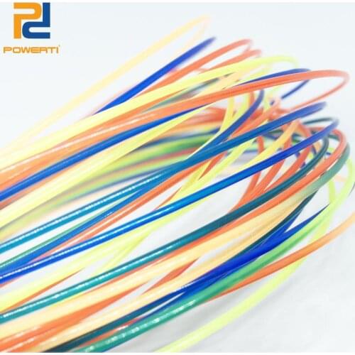 POWERTI 8pcs/lot Tennis Rainbow String 12m 1.30mm Gym Sport Training Tennis Accessories Outdoor Tennis String
