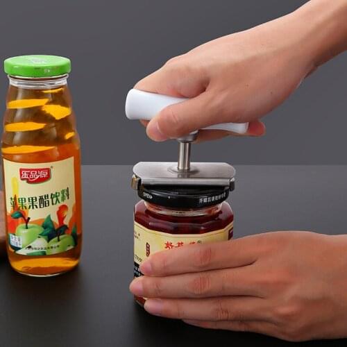 Adjustable Stainless Steel Cap Opener Manual Jar Openers Spiral Seal Lid Remover Bottle Opener Kitchen Gadgets
