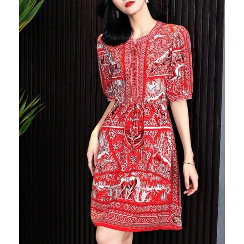 Красные летние платья Saier Queen China At AliExpress