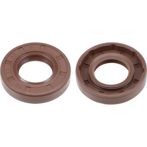 Uxcell Oil Seal 22mm Inner Dia 42mm OD 8mm Thick Fluorine Rubber Double Lip Seals 2Pcs