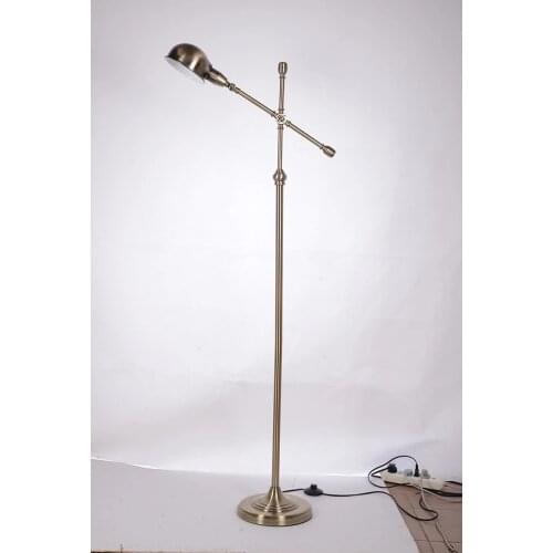 Country Style Floor Lamp Vintage Floor Light Antique Brass Floor Lamp Metal Standing Light E27 USA Style Floor Light