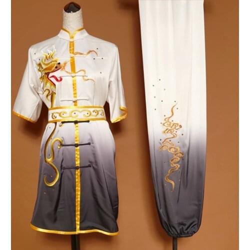 Wushu taichi taiji clothes changquan uniform Martial arts competition clothing embroidered kungfu nanquan taolu clothes uniform