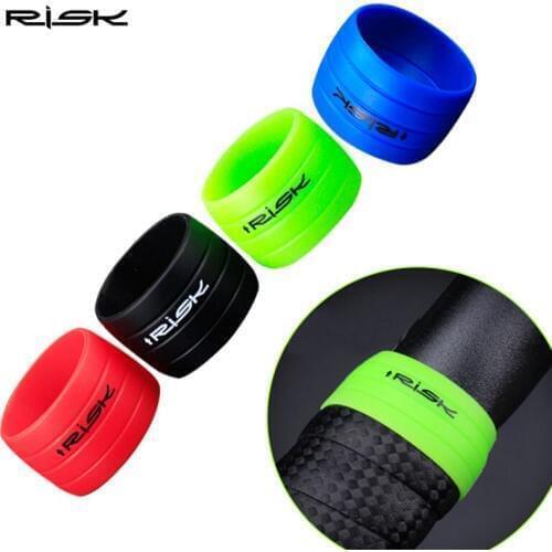 1 Pair Silicone Plug Road Bike Handlebar Tape plugs Anti-Skip Rubber Bicycle Handlebar end Bar Tape Fixed Ring Waterproof Wear