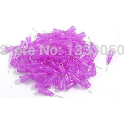 100 x Dispenser 30 Gage 0 22mm OD Glue Liquid Dispensing Needles Tips