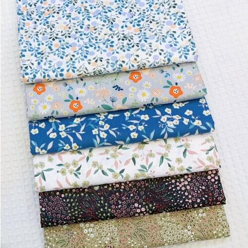 160x50cm Floral Twill Cotton Cloth Make Bedding Home Decoration Handmade Tablecloth Apron DIY Cotton Fabric Photo Props