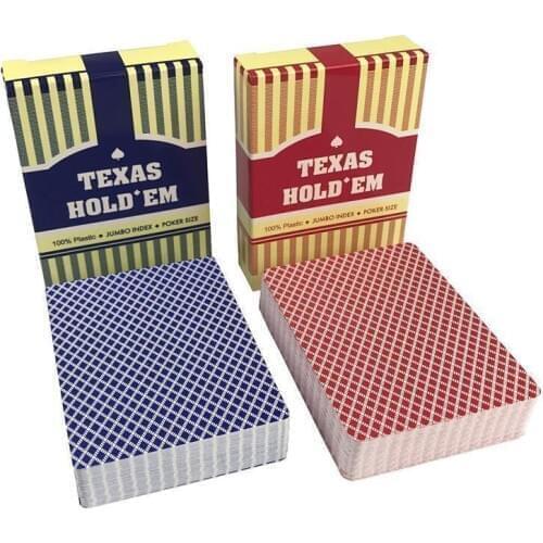 2 Pcs/Lot Playing Cards Baccarat Texas Hold'em Plastic Waterproof Wear-resistant Scrub Poker Cards Games 2.48*3.46 Inch