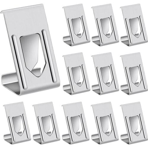 300 Pcs Picture Photo Frame Metal Spring Turn Clip Hanger 3D Printer Glass Bed Clips For Frame, Silver