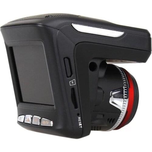 Car Dvr Dash Cam Detector Video Recorder 2 in 1 HD 1080P 140 Degree Angle Russian Language Dash Cam Video Recorder