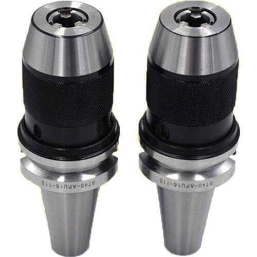 Tools holder BT40 APU16 Range:1-16mm BT40 APU13 1-13mm Integrated keyless self tight Drill chuck for CNC machine milling lathe