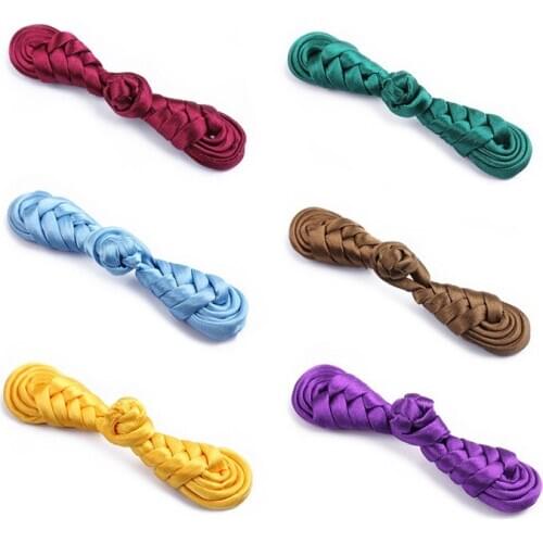 DIY Sewing Cheongsam buttons Solid Satin Vintage Pipa Handmade Chinese Knot Button decoration accessories 100set/lot