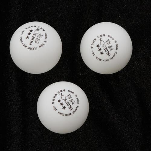 Lot 3 Table Tennis Ball, White, One Size - Perfect for Home Recreational Play & Professional Training