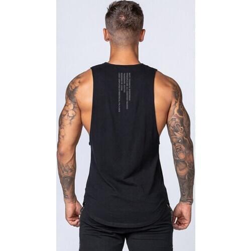 New Summer Mens Bodybuilding Stringer Tank top Cotton Sleeveless Shirt Workout Vest Gym Training Fitness clothing